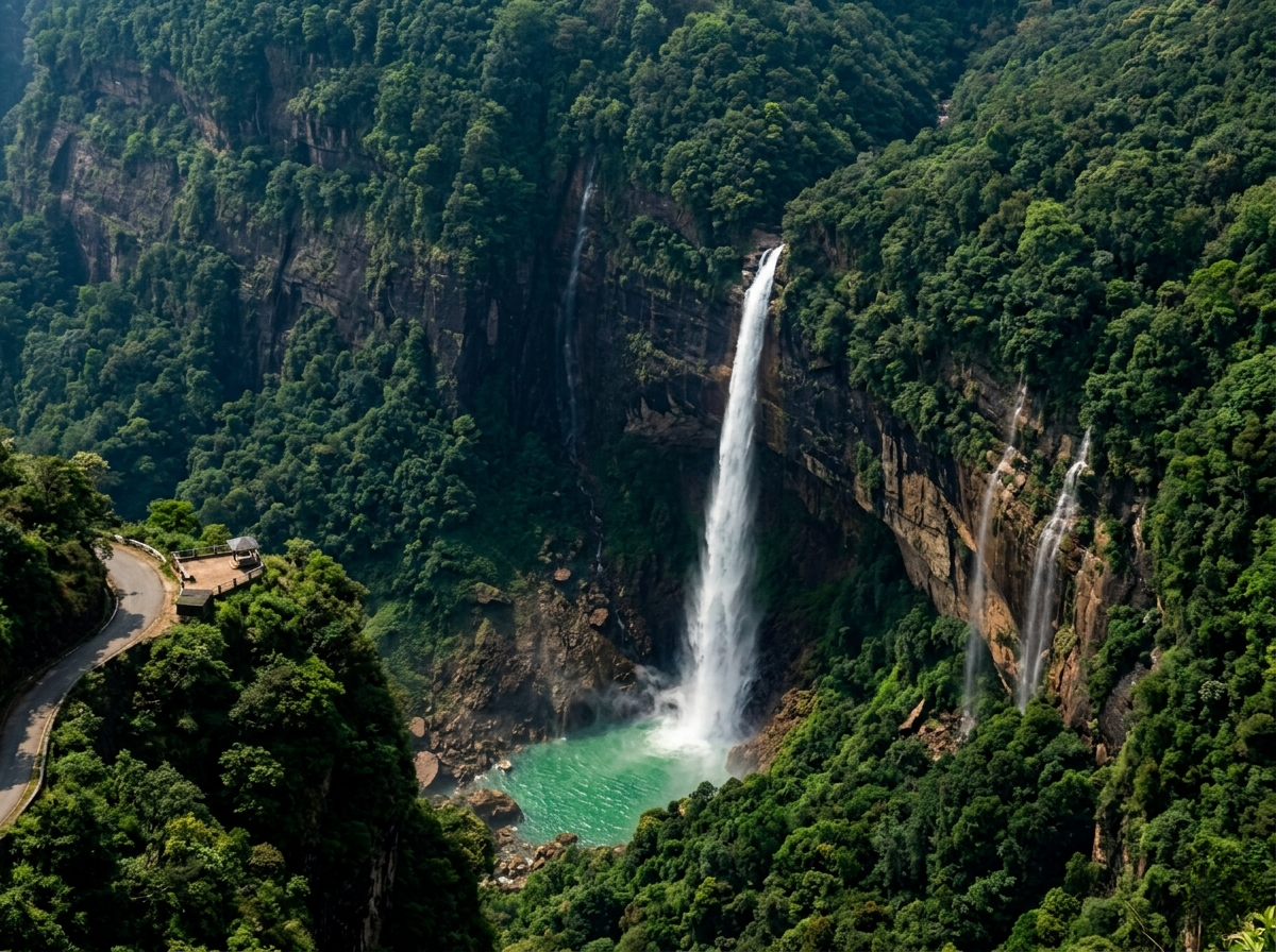 Guwahati to Cherrapunji Waterfalls Road Trip Meghalaya | Wizzride